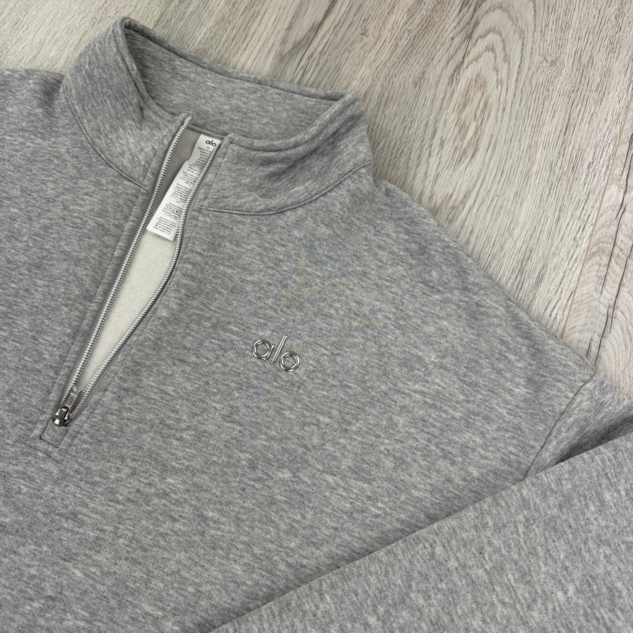 Alo Men’s Grey 1/4 Zip Fleece - Morely TrendsAlo Type here:)
