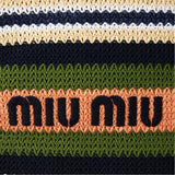 Miu Miu Crochet Stripe Bag