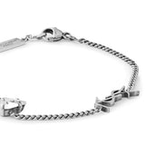 Saint Laurent Rhinestone Cassandre Charm Bracelet