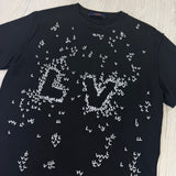 Louis Vuitton Men’s LV Spread Embroidery Black T-Shirt - Small