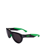 Bottega Veneta Mitre Square Rounded Injected Acetate Sunglasses