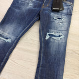 Dsquared2 Men’s Blue Distressed Jeans - 44 (Uk 28)