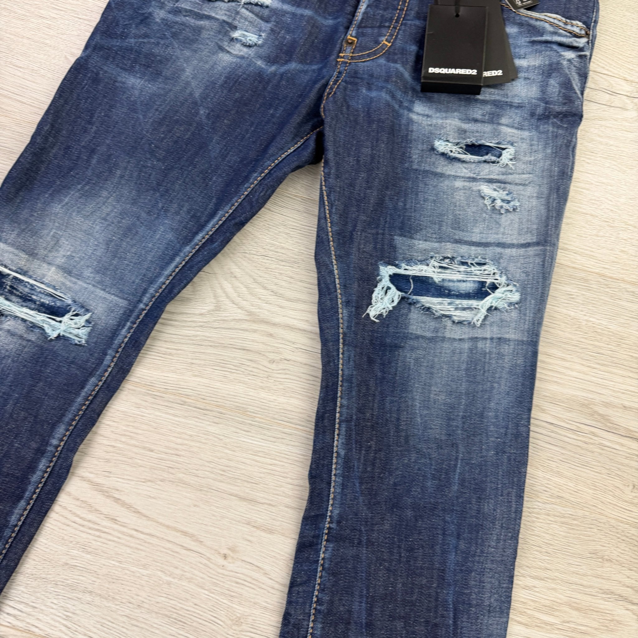 Dsquared2 Men’s Blue Distressed Jeans - 44 (Uk 28) - Morely TrendsDsquared2 Type here:)