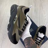 Dior B22 Men’s Khaki Grey Runners - 42.5 (Fit Uk 8)