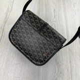 Goyard Goyardine Belvedere II Black PM Messenger Bag