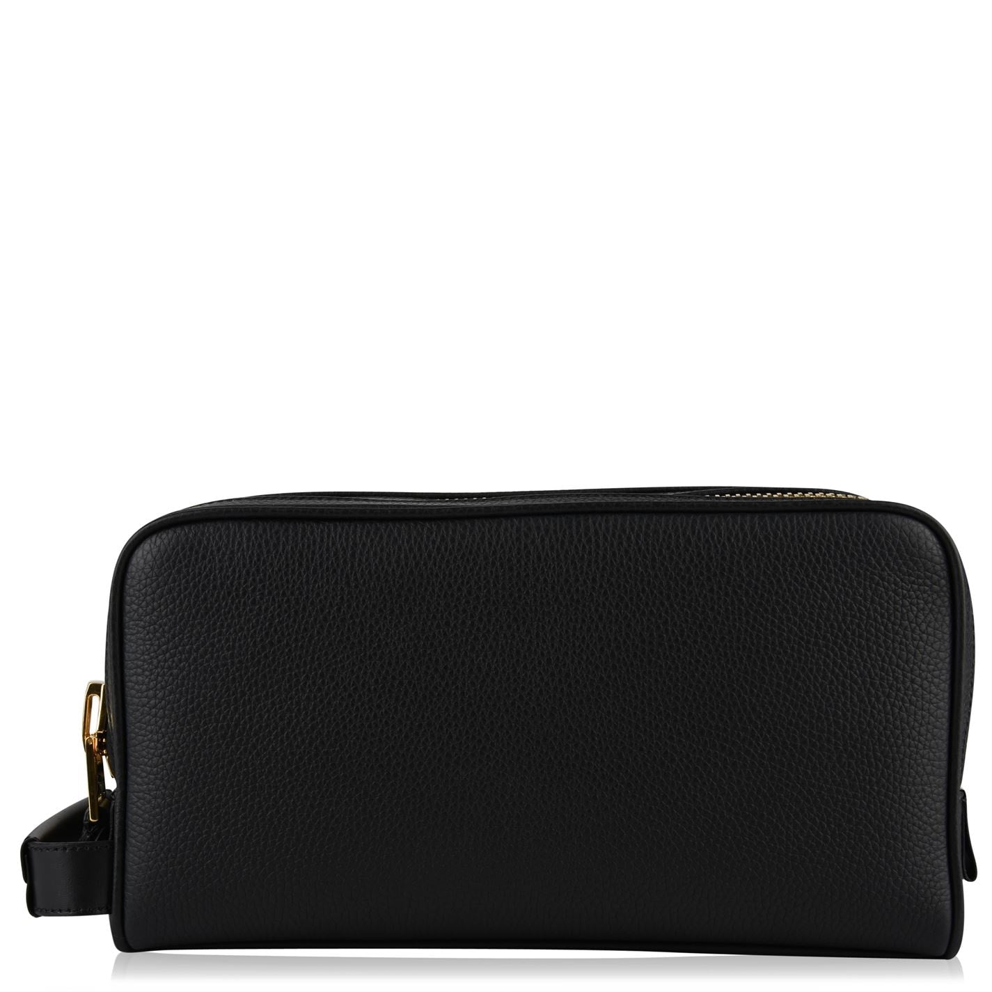 Tom Ford Grain Leather Double Zip Wash Bag