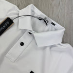 Stone Island Men’s White Short-sleeve Polo - Large - Morely TrendsStone Island Type here:)