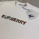 Burberry Men’s White T-shirt & Shorts Set
