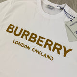 Burberry Men’s White T-shirt & Shorts Set