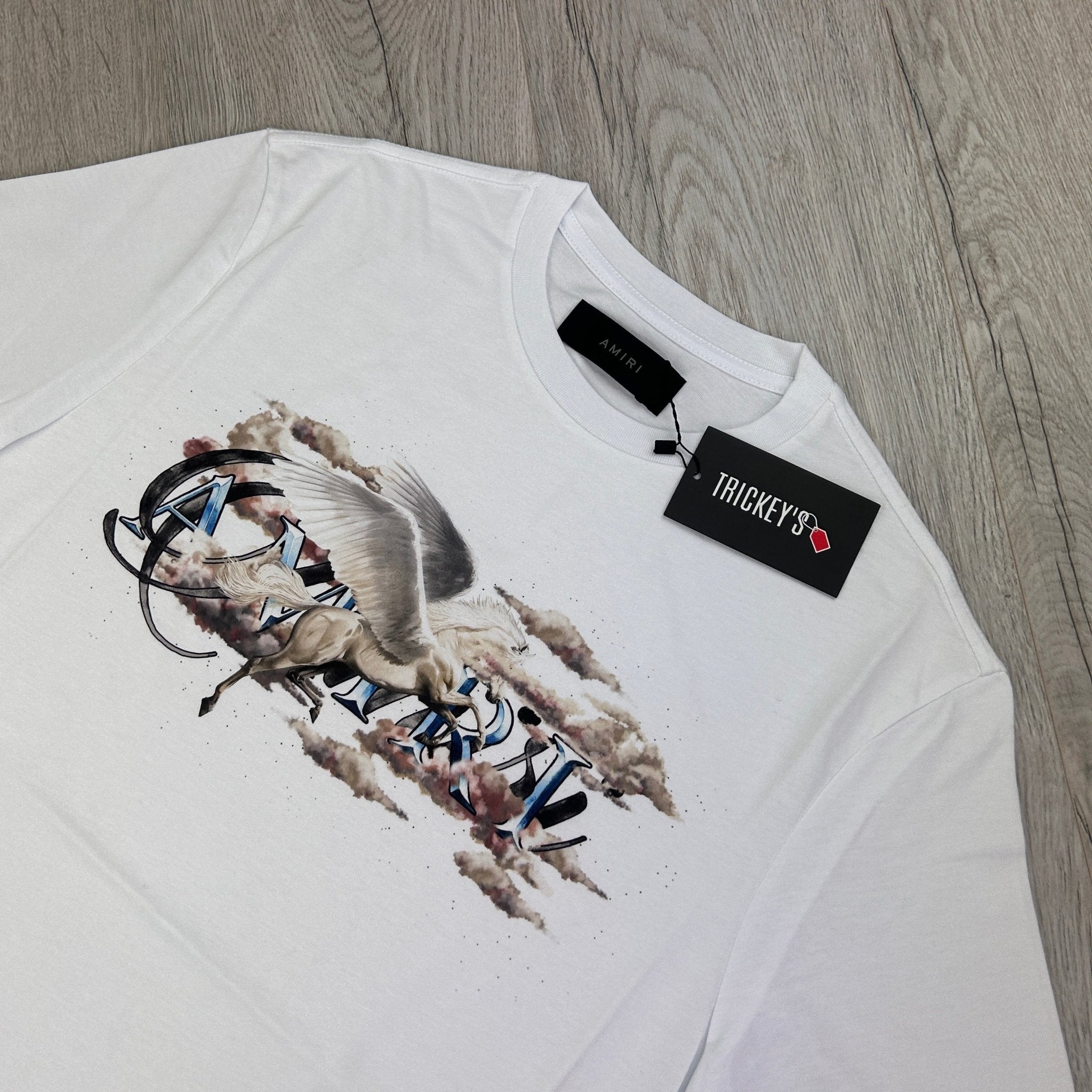 Amiri Men’s Pegasus White T-shirt - Morely TrendsAmiri Type here:)