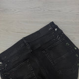 Amiri Men’s MX1 Aged Black Distressed Jeans - Uk 34