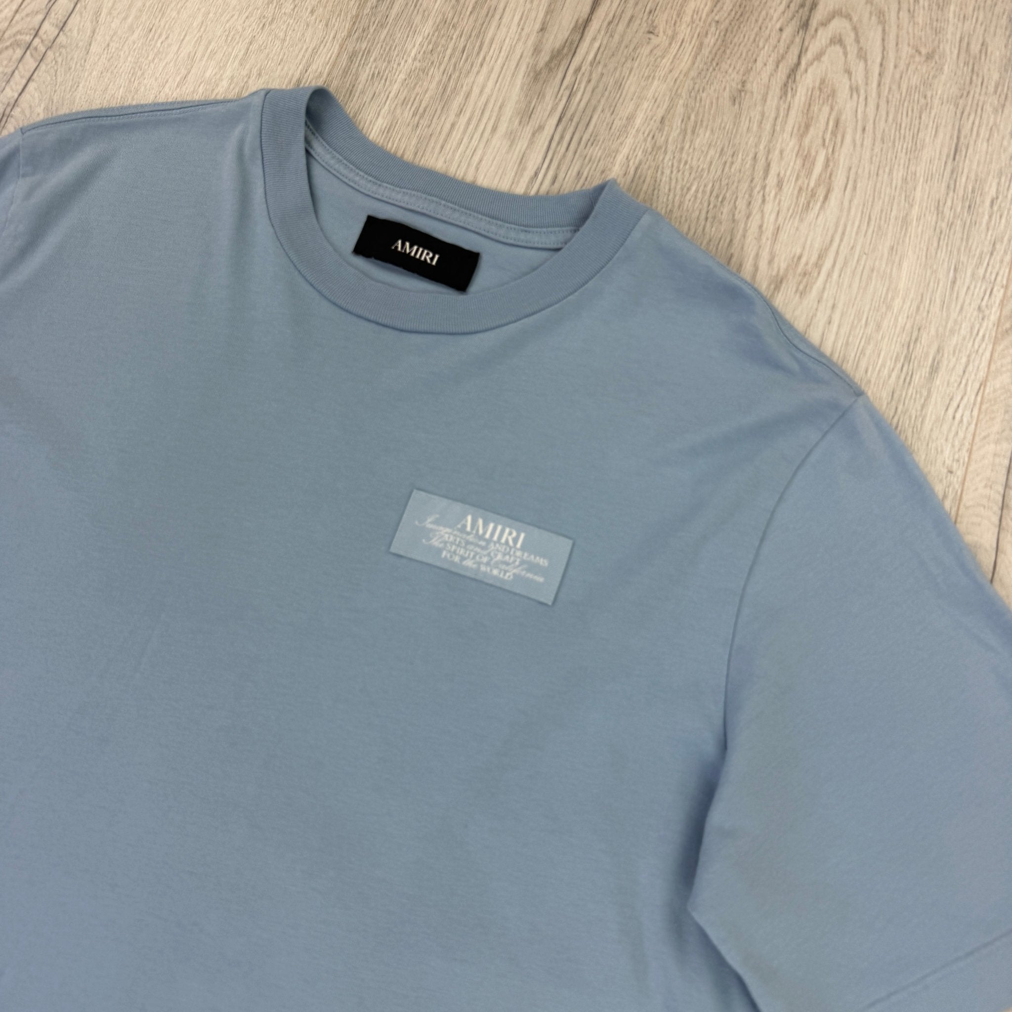 Amiri Men’s Baby Blue T-shirt - Large - Morely TrendsAmiri Type here:)