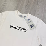 Burberry Men’s White T-shirt & Shorts Set