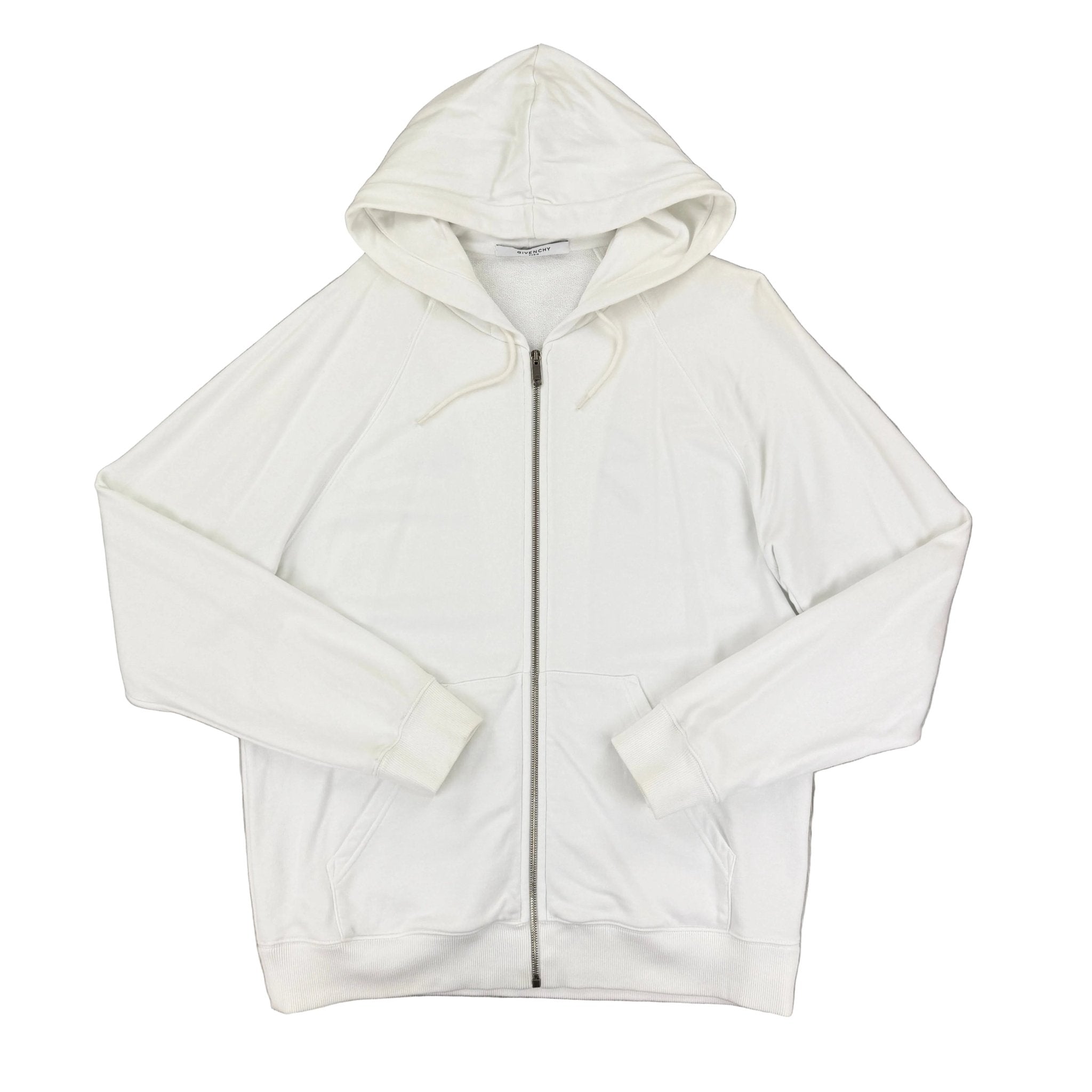 Givenchy Men’s White Zip Up Hoodie - Large - Morely TrendsGivenchy Type here:)
