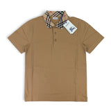 Burberry Men’s Beige Cody Check Polo Shirt