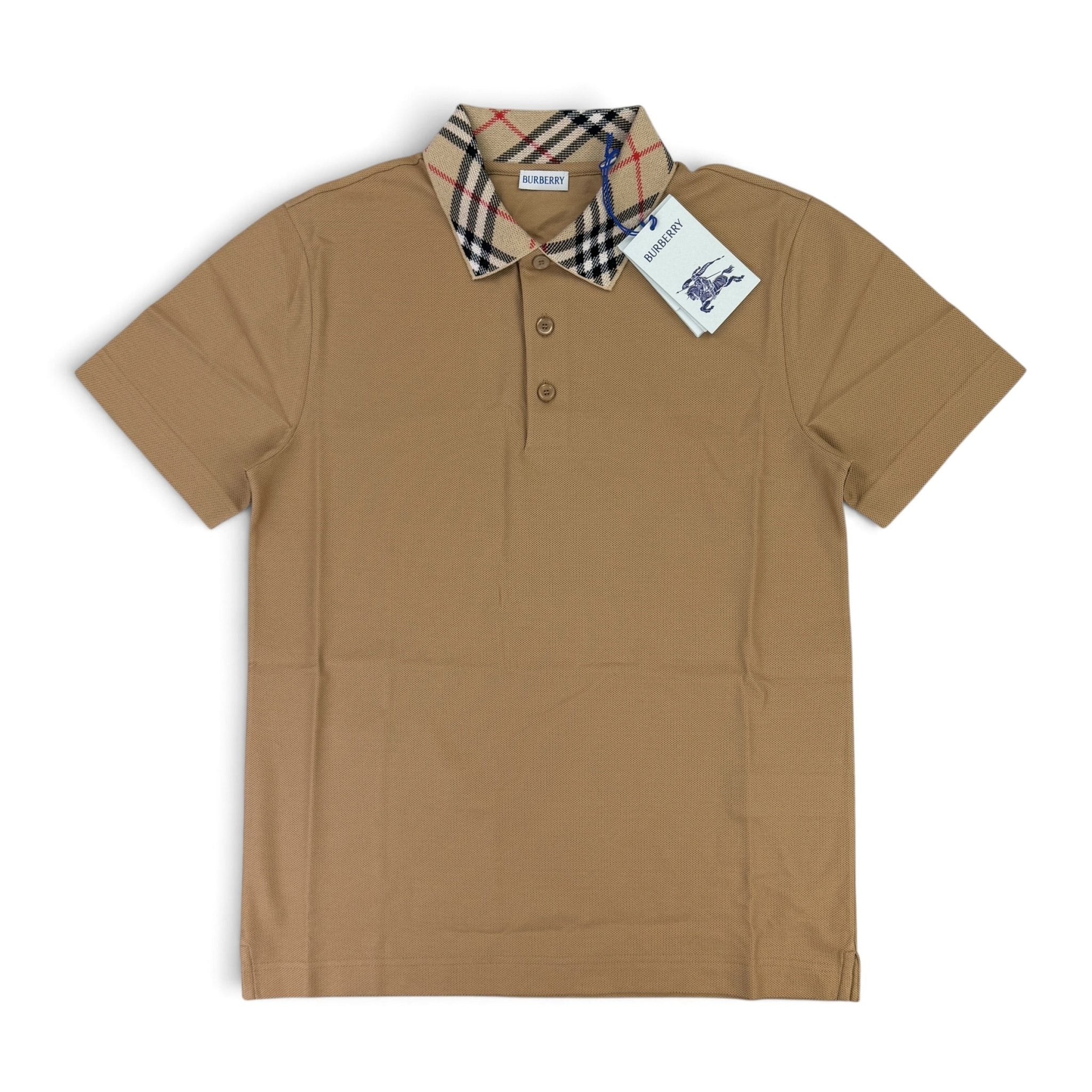 Burberry Men’s Beige Cody Check Polo Shirt - Morely TrendsBurberry Type here:)