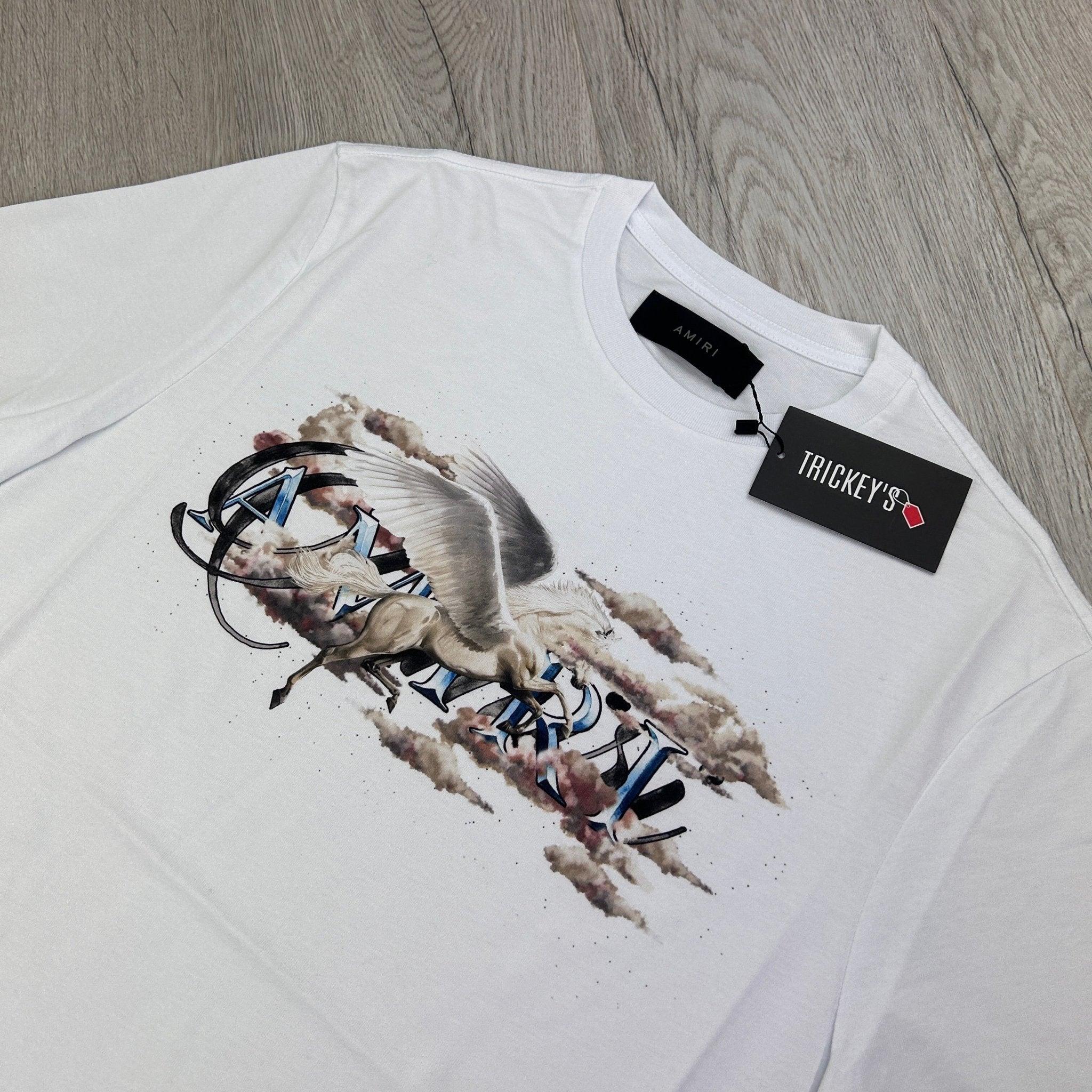 Amiri Men’s Pegasus White T-shirt - Morely TrendsAmiri Type here:)