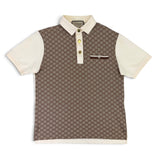 Gucci Men’s Beige  GG Interlocking Polo - Medium
