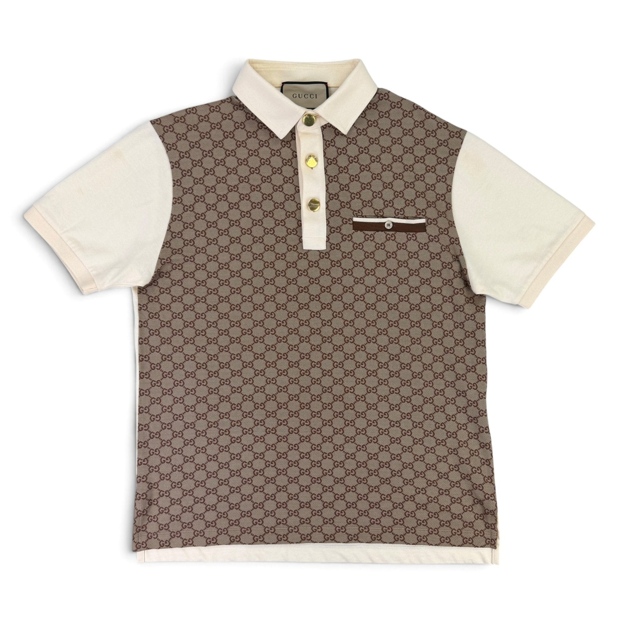 Gucci Men’s Beige GG Interlocking Polo - Medium - Morely TrendsGucci Type here:)