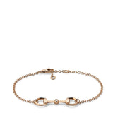 Gucci 18k Horsebit Diamond Chain Bracelet