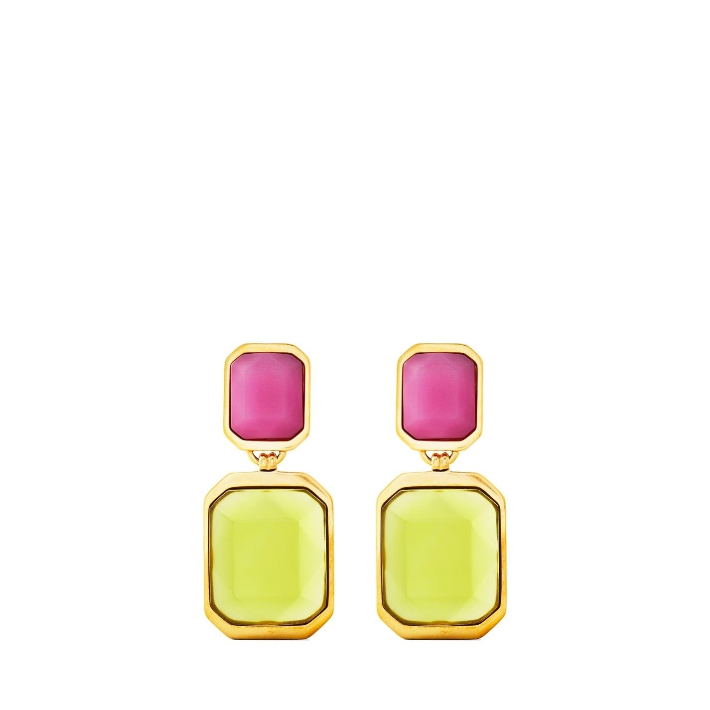 Saint Laurent Cabochon Octogone Earrings