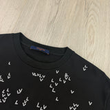 Louis Vuitton Men’s LV Spread Embroidery Black T-Shirt - Small