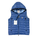 Moncler Morellet Men’s Ragot Baby Blue Hooded Gilet - Size 3