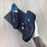 Louis Vuitton Mens Blue Major Loafers - Uk 7.5 (Fit 8)