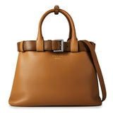 Prada Buckle Medium Leather Handbag