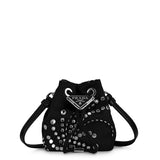 Prada Mini Embroidered Bucket Bag