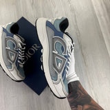 Dior B30 Men’s Baby Blue & White Trainers - 44 (Fit Uk 10)