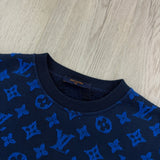 Louis Vuitton Men’s Blue Monogram Jacquard Crewneck Jumper - Small - Morely TrendsLouis Vuitton Type here:)