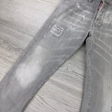 Dsquared2 Men’s Grey Distressed Jeans - 46 (Uk 30)