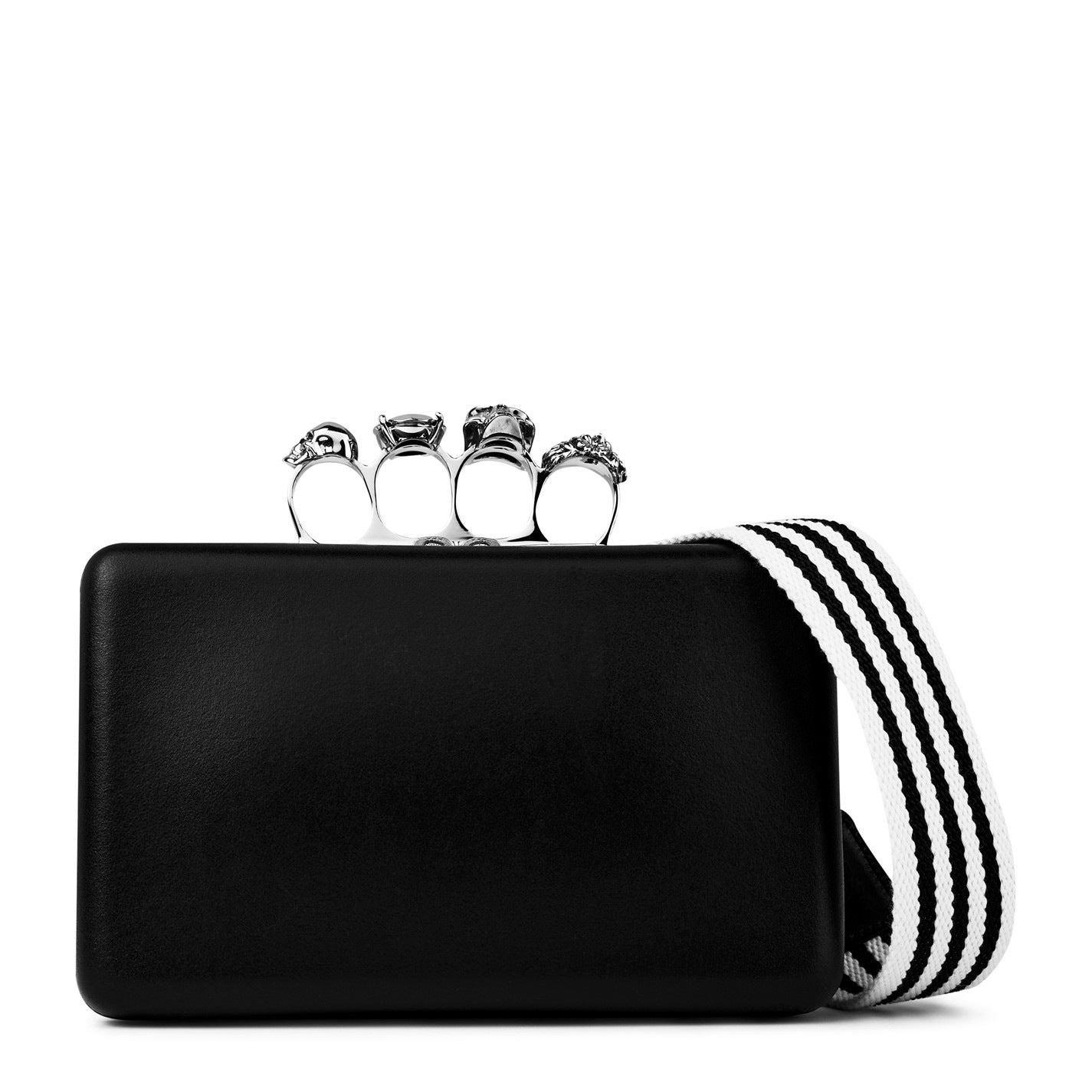 Alexander McQueen Twisted Leather Clutch Bag