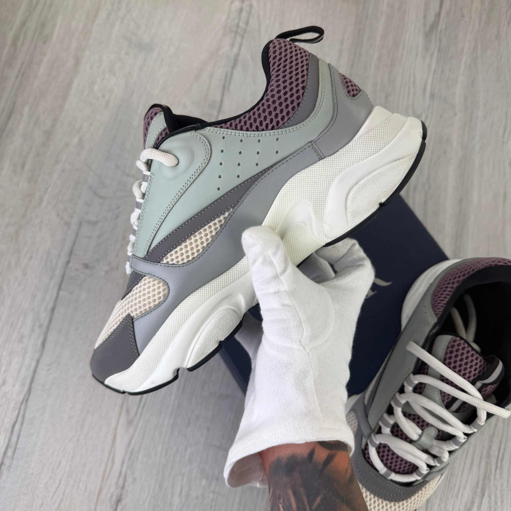 Dior B22 Men’s Lavender & Grey Trainers - 43 (Fit Uk 8.5) - Morely TrendsDior Type here:)