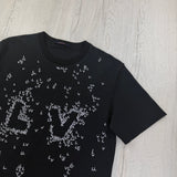 Louis Vuitton Men’s LV Spread Embroidery Black T-Shirt - XL