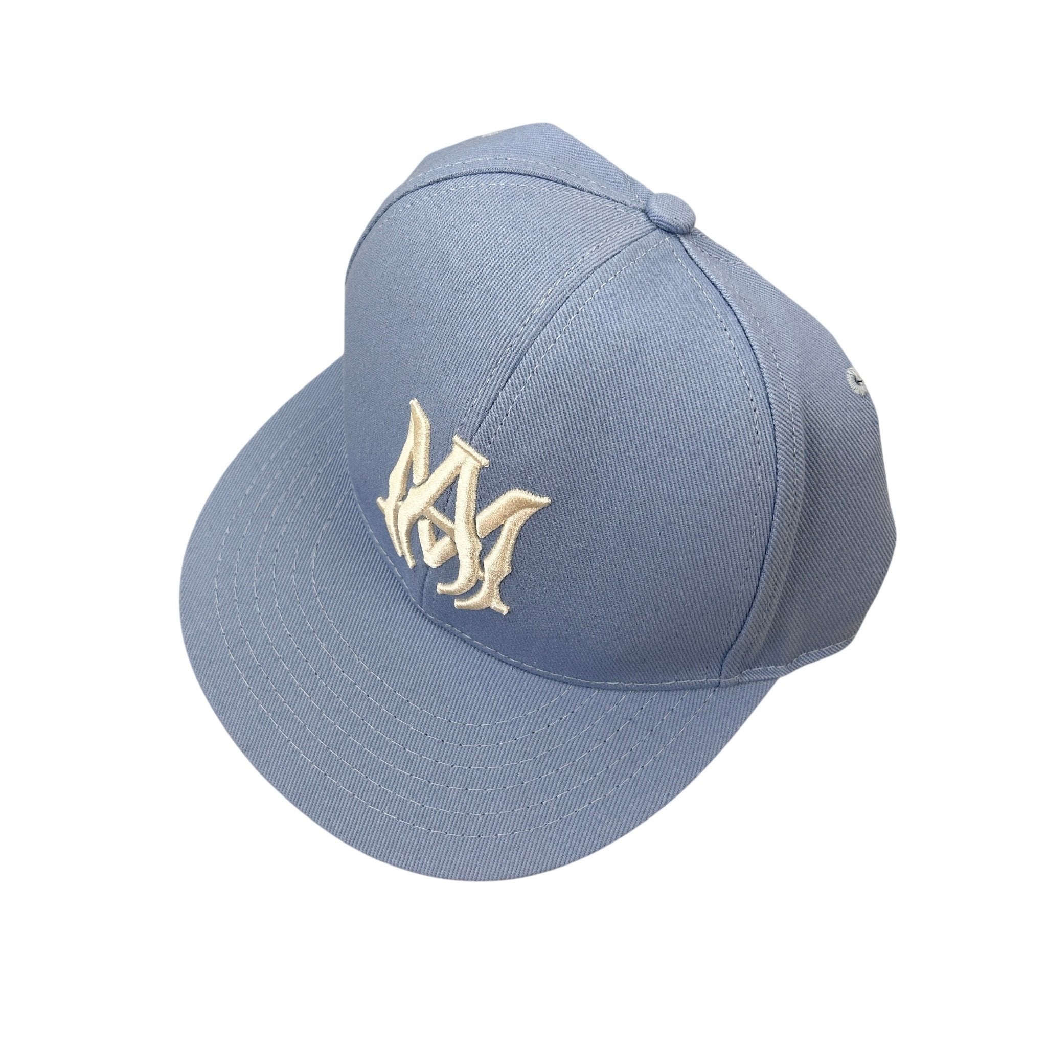Amiri Men’s MA Logo Fitted Blue Flat Cap - Morely TrendsAmiri Type here:)