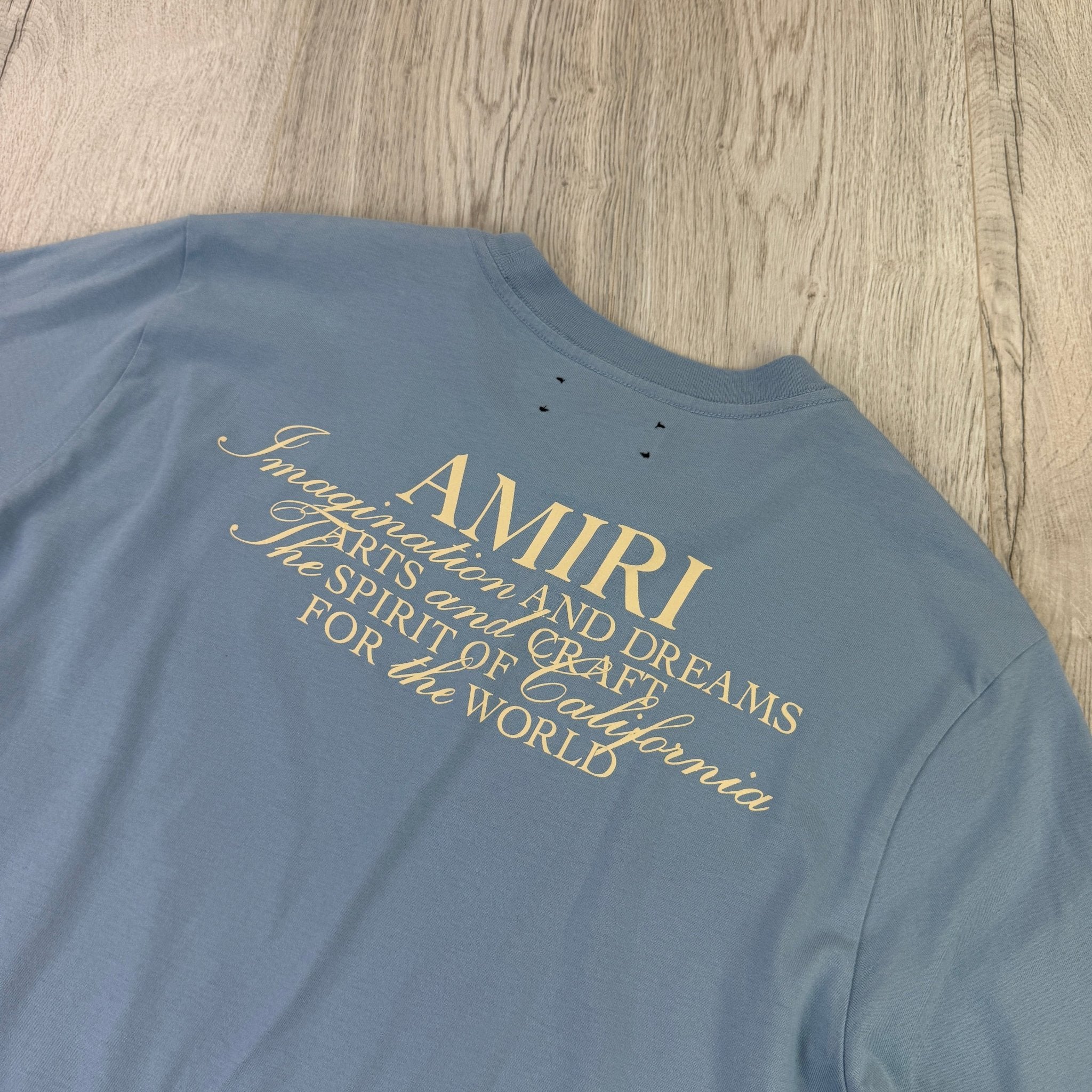 Amiri Men’s Baby Blue T-shirt - Large - Morely TrendsAmiri Type here:)