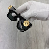 Versace Women’s Black & Gold Sunglasses