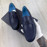 Louis Vuitton Mens Blue Major Loafers - Uk 7.5 (Fit 8)