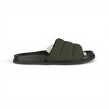 Gucci Men’s Olive Green GG Monogram Canvas Sliders