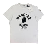 Moncler Men’s ‘Boxing Club’ White T-shirt - Large