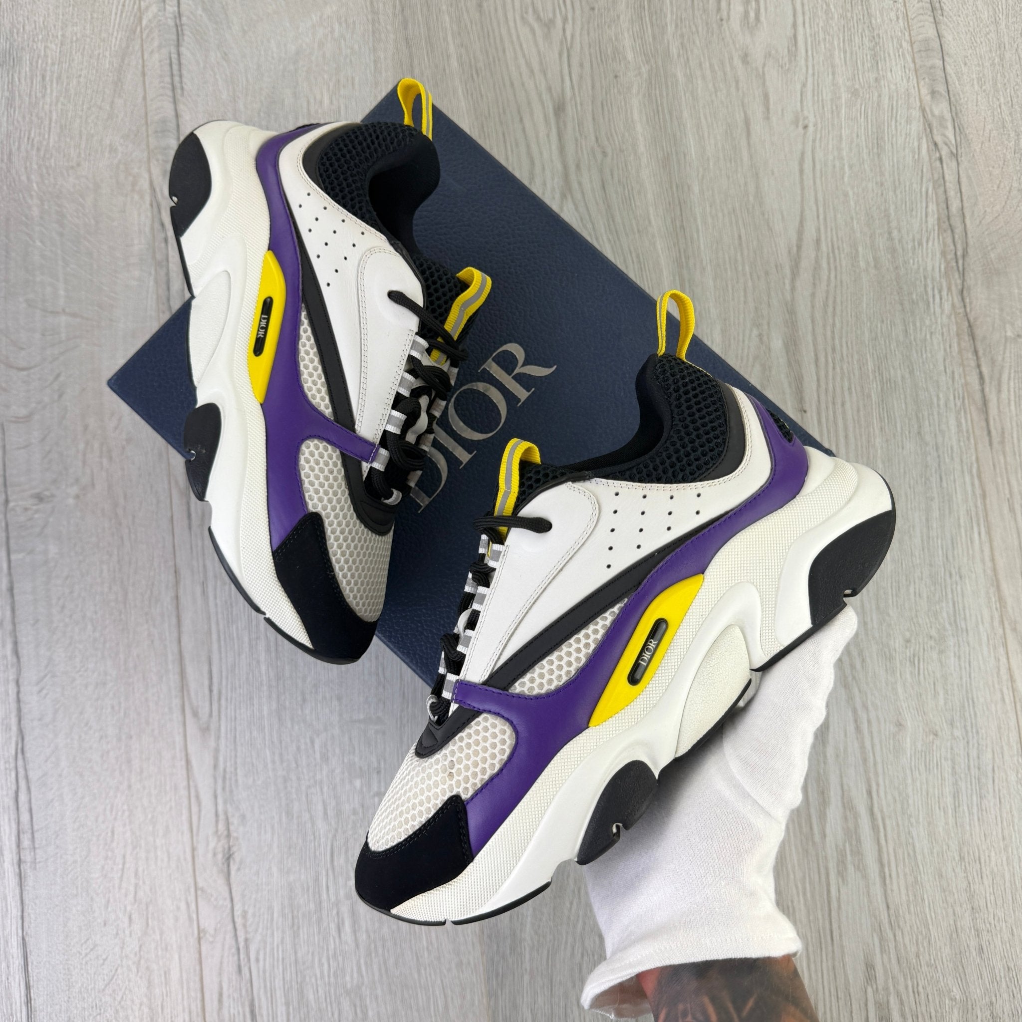 Dior B22 Men’s Purple Yellow White Runners - 42 (Fit Uk 7.5) - Morely TrendsDior Type here:)