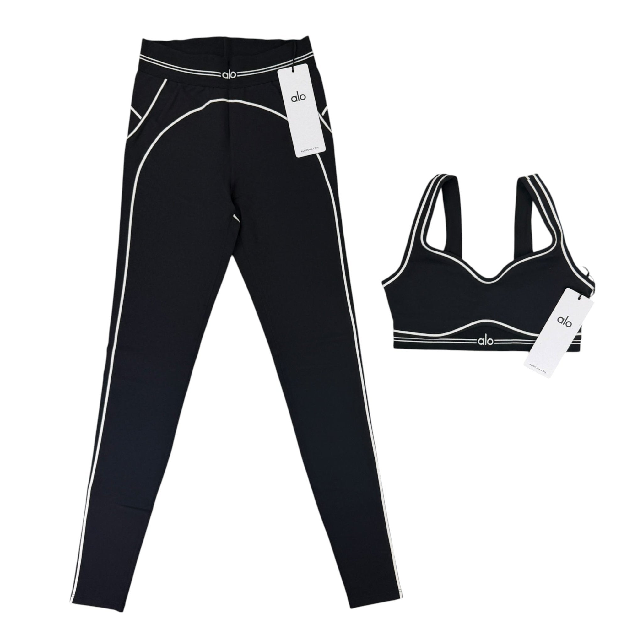 Alo Women’s Black Leggings & Top Set - Morely TrendsAlo Type here:)