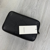 Gucci Jumbo GG Black Leather Travel Bag