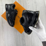 Louis Vuitton Men’s Black Monogram Leather Trainers - Uk 8 (Fit 8.5)
