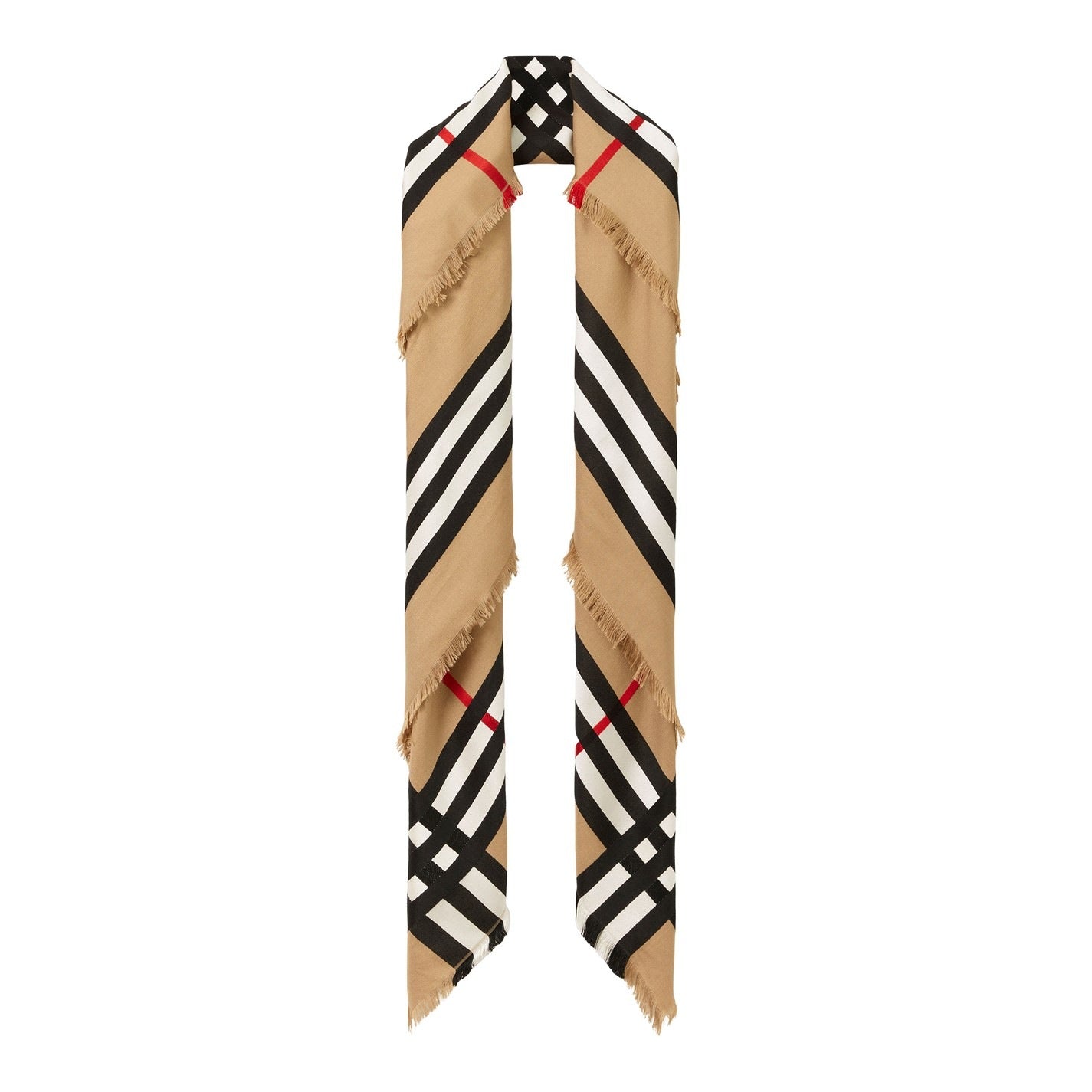 Burberry Ekd Crest Check Scarf