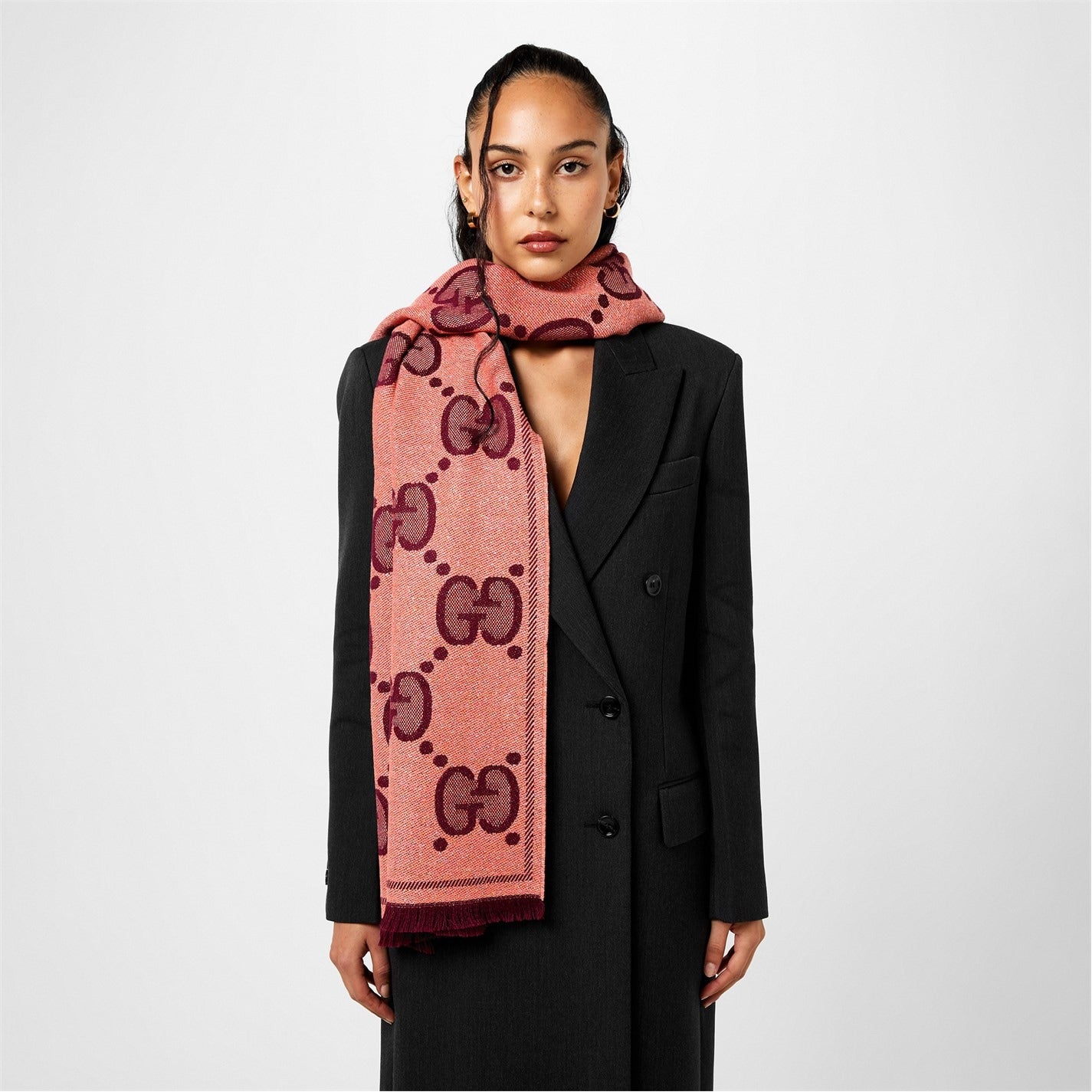 Gucci Metallised Jacquard Scarf