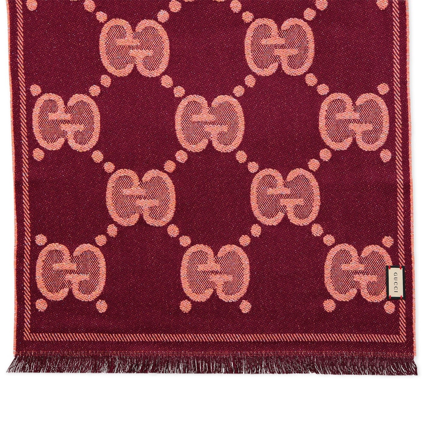 Gucci Metallised Jacquard Scarf