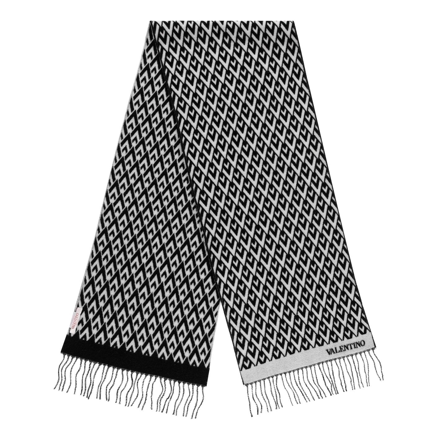 Valentino Jacquard Cashmere Scarf